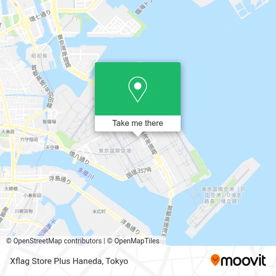 Xflag Store Plus Haneda map
