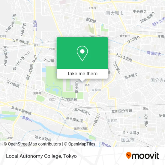 Local Autonomy College map