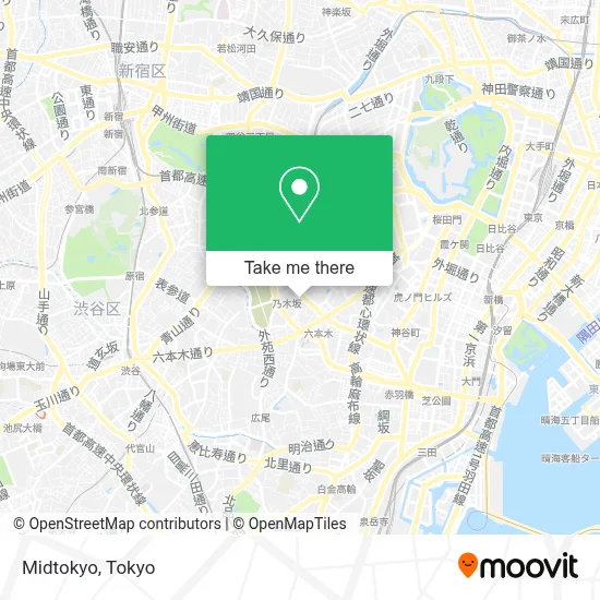 Midtokyo map