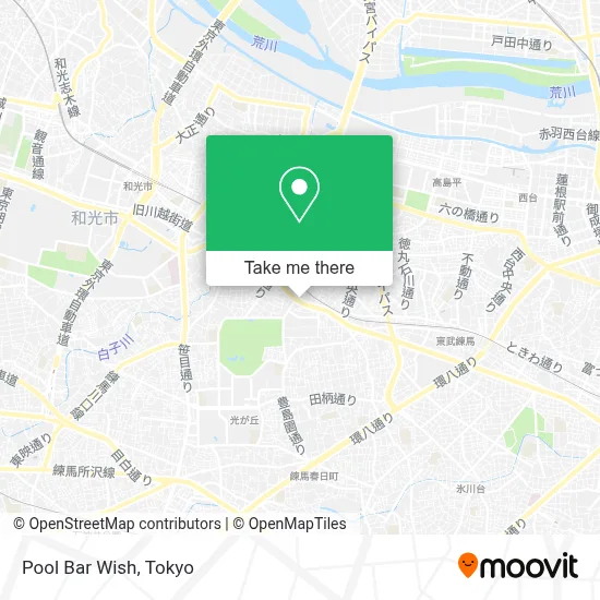 Pool Bar Wish map