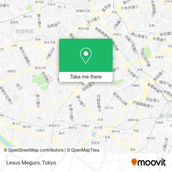 Lexus Meguro map