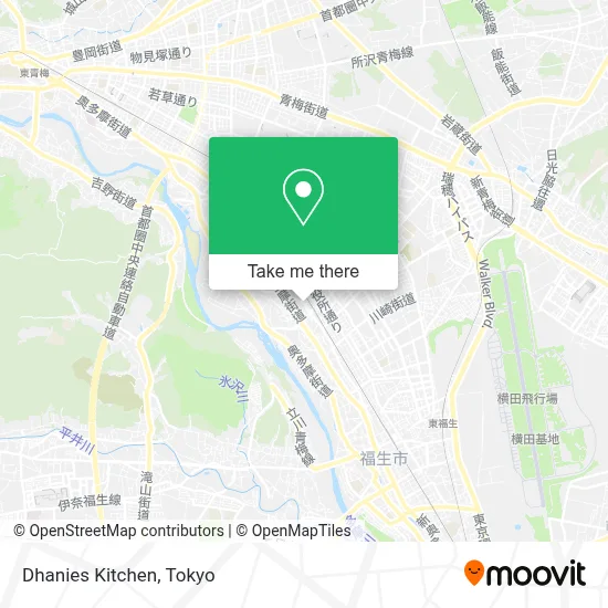 Dhanies Kitchen map