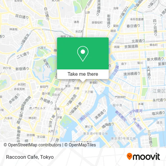 Raccoon Cafe map