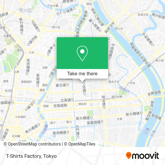 T-Shirts Factory map