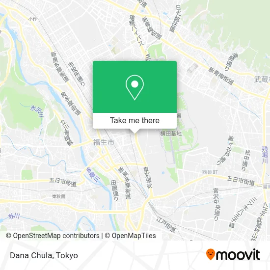 Dana Chula map