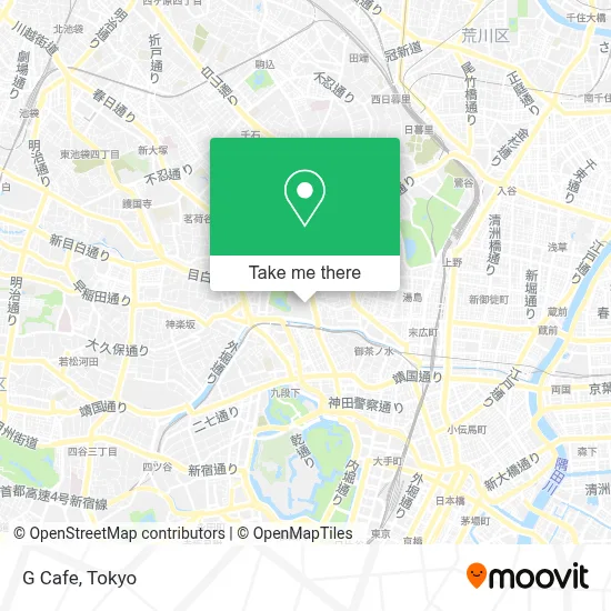 G Cafe map