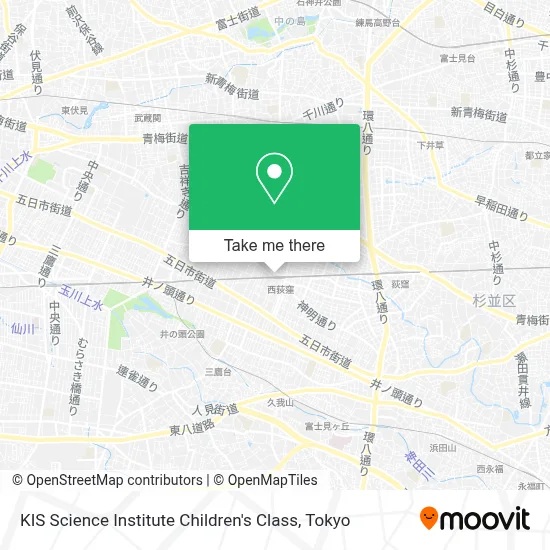 KIS Science Institute Children's Class map
