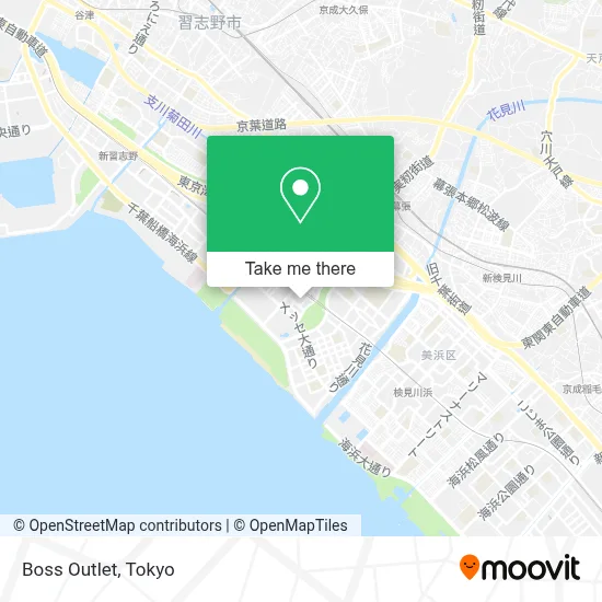 Boss Outlet map