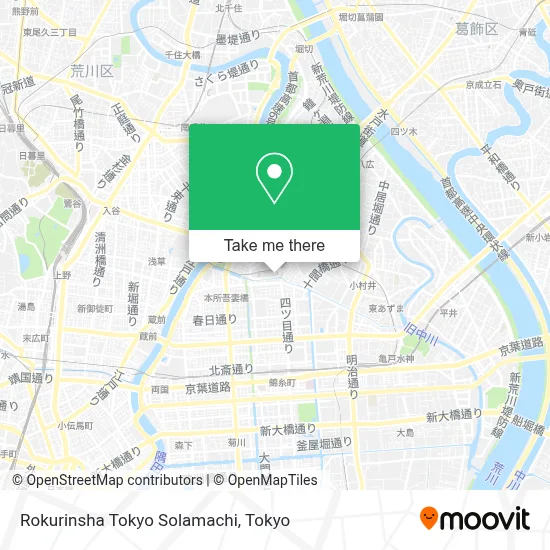 Rokurinsha Tokyo Solamachi map