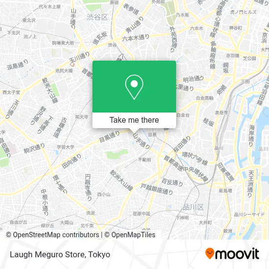 Laugh Meguro Store map