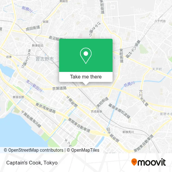 Captain's Cook map