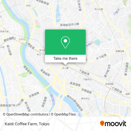 Kaldi Coffee Farm map