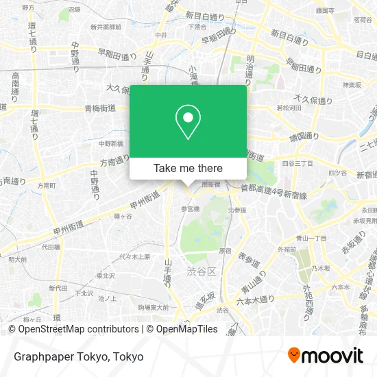 Graphpaper Tokyo map