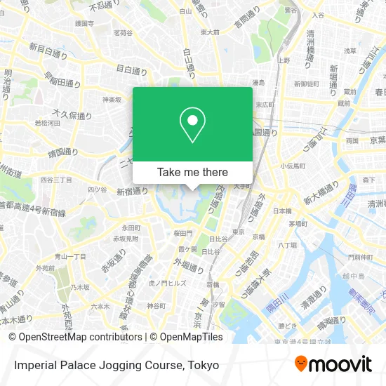 Imperial Palace Jogging Course map