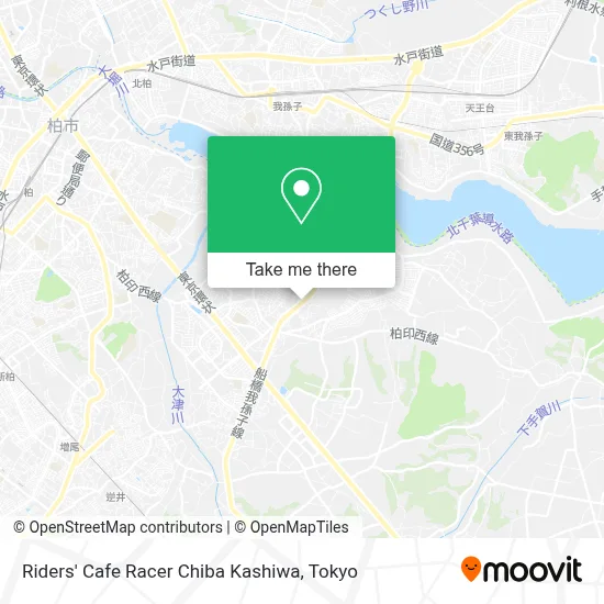 Riders' Cafe Racer Chiba Kashiwa map