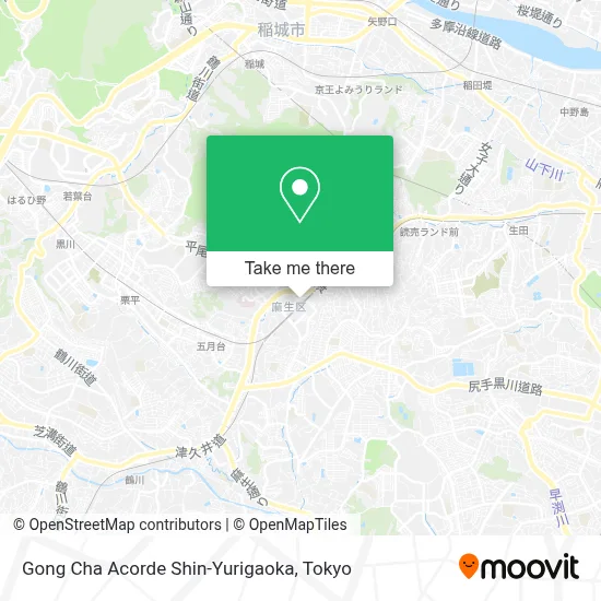 Gong Cha Acorde Shin-Yurigaoka map