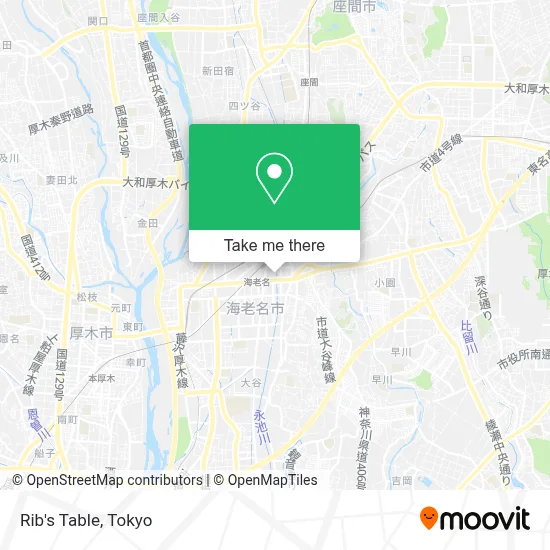 Rib's Table map