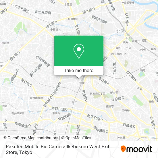 Rakuten Mobile Bic Camera Ikebukuro West Exit Store map