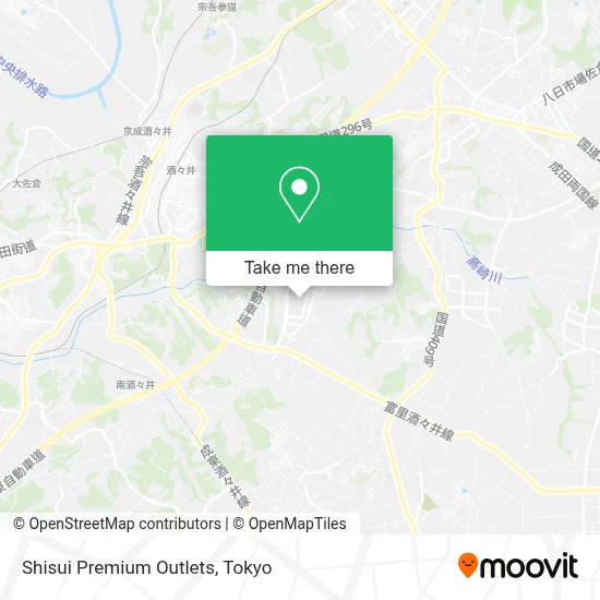 Shisui Premium Outlets map