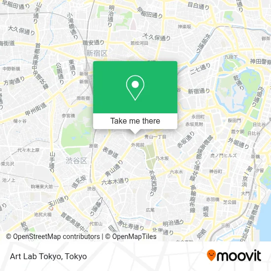 Art Lab Tokyo map