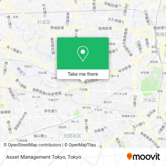 Asset Management Tokyo map