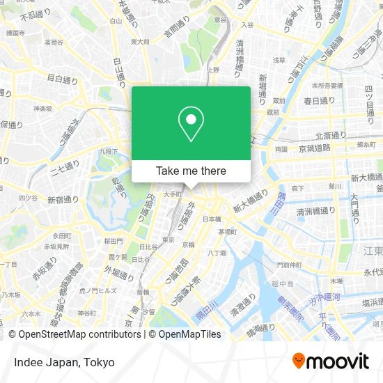 Indee Japan map
