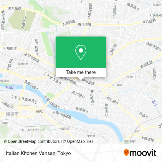 Italian Kitchen Vansan map