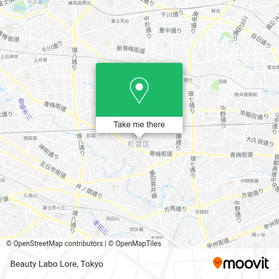 Beauty Labo Lore map