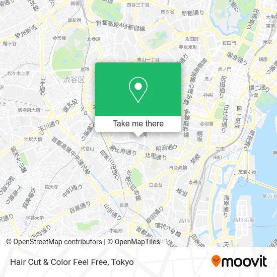 Hair Cut & Color Feel Free map