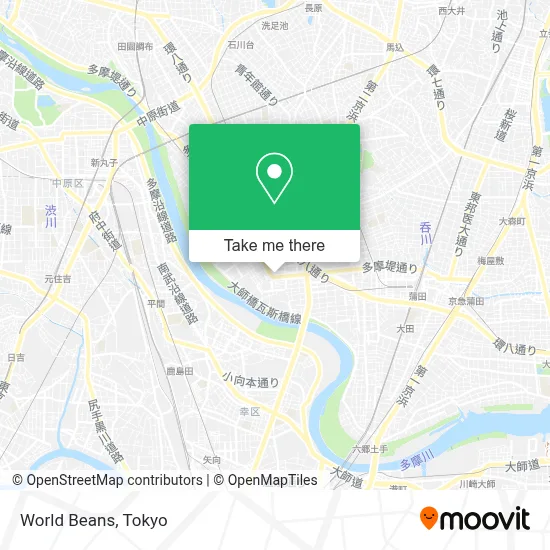 World Beans map