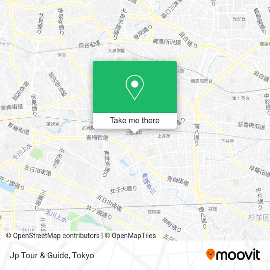 Jp Tour & Guide map