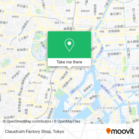 Claustrum Factory Shop map
