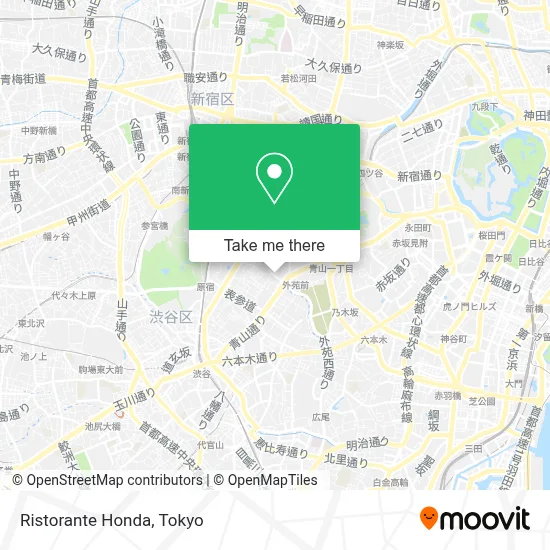 Ristorante Honda map