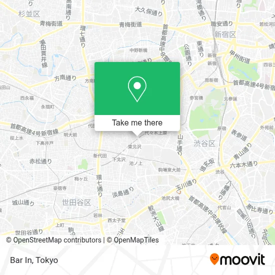 Bar In map