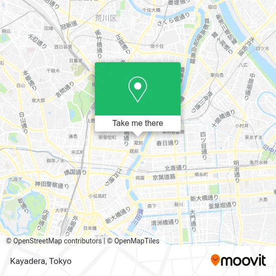 Kayadera map
