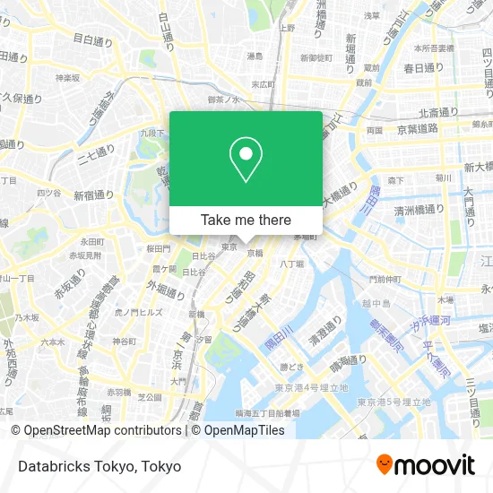 Databricks Tokyo map