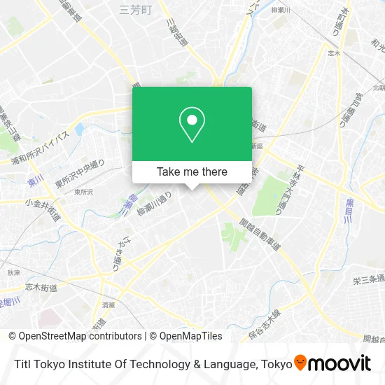 Titl   Tokyo Institute Of Technology & Language map