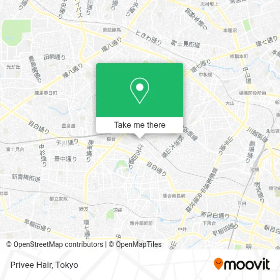 Privee Hair map