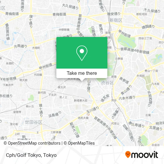 Cph/Golf Tokyo map