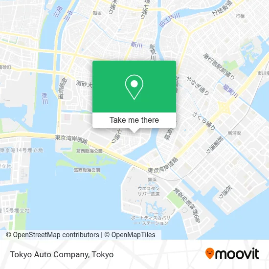 Tokyo Auto Company map