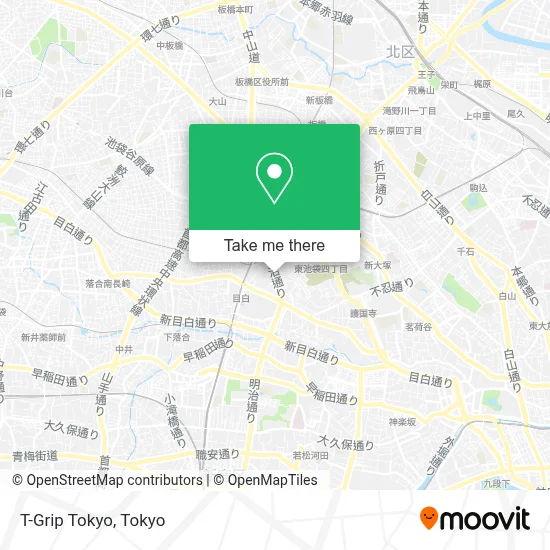 T-Grip Tokyo map
