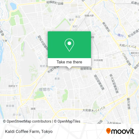 Kaldi Coffee Farm map