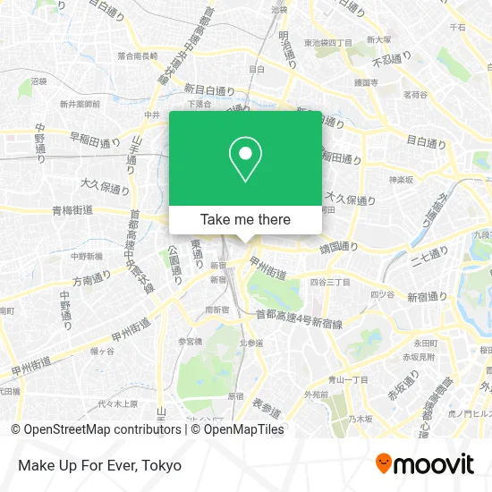 Make Up For Ever map