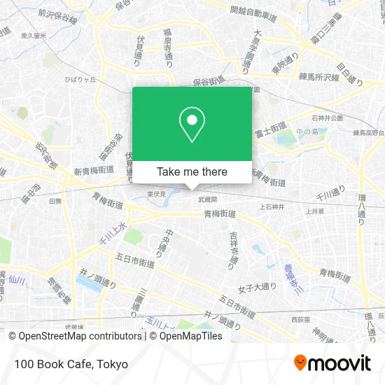 100 Book Cafe map