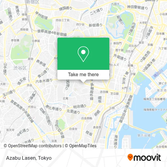Azabu Lasen map