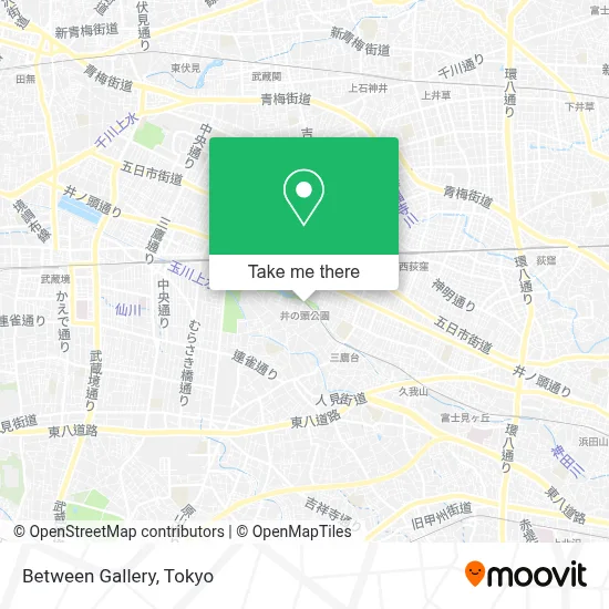 Between Gallery map