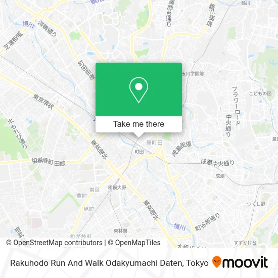 Rakuhodo Run And Walk Odakyumachi Daten map