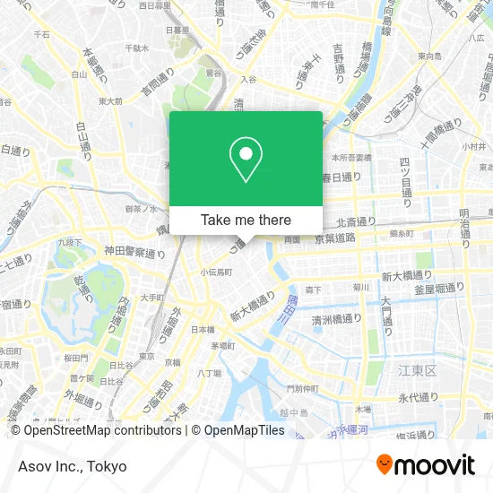 Asov Inc. map