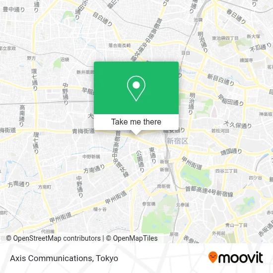 Axis Communications map