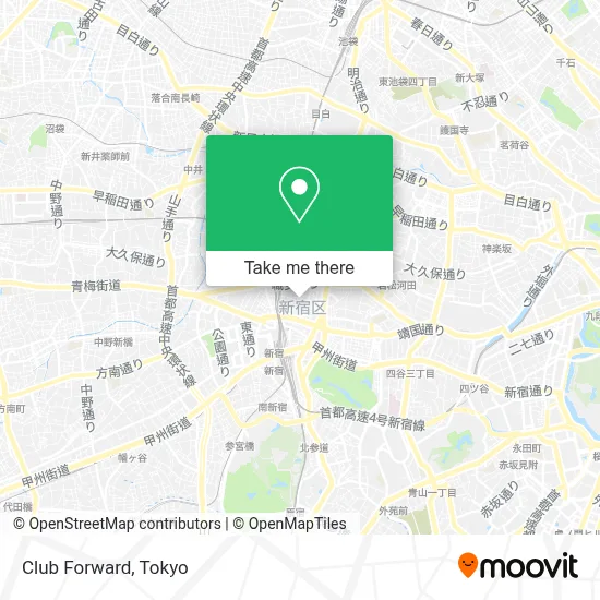 Club Forward map